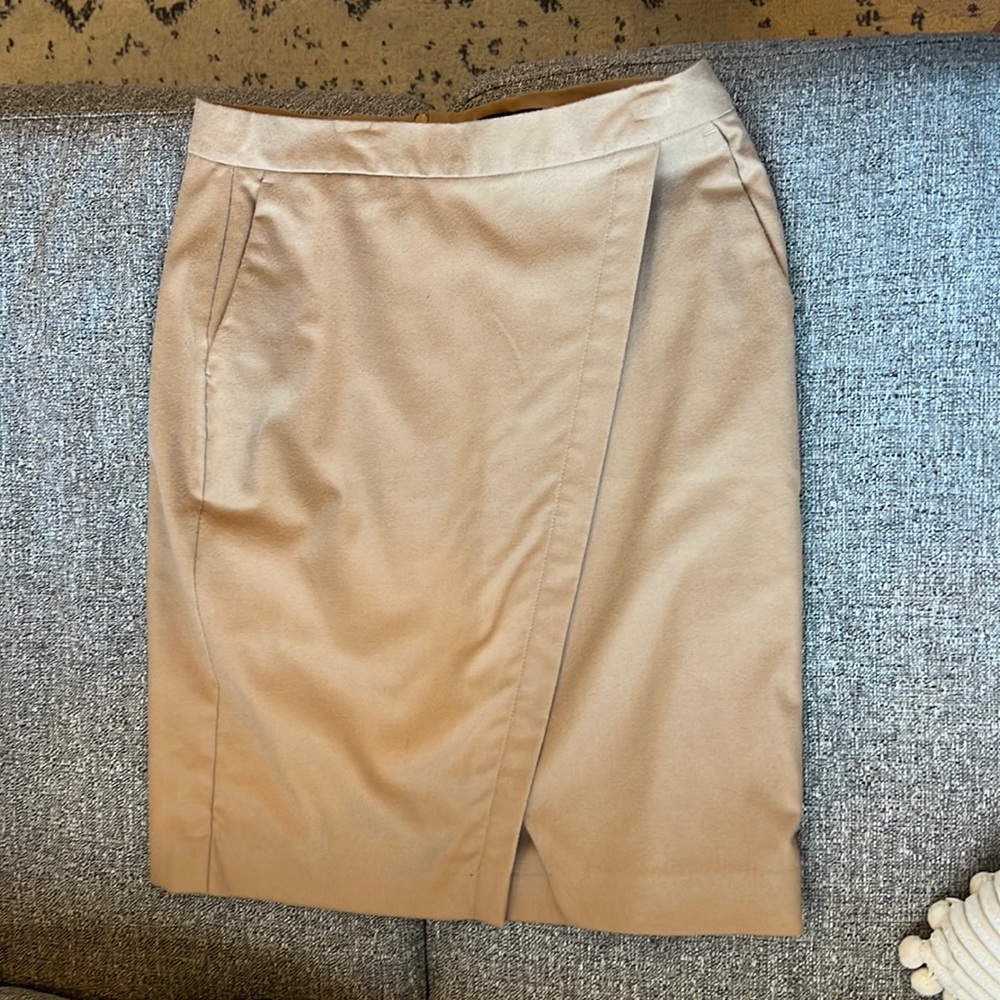 Business casual tan skirt